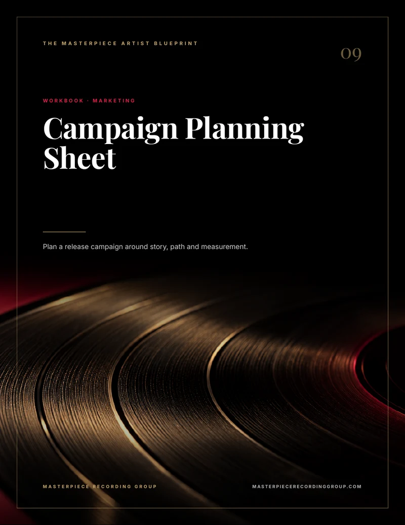 Campaign Planning Sheet workbook cover