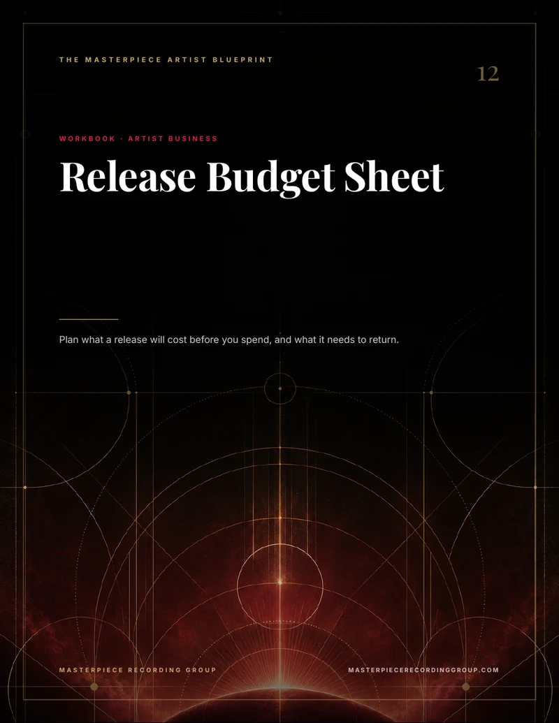 Release Budget Sheet workbook cover