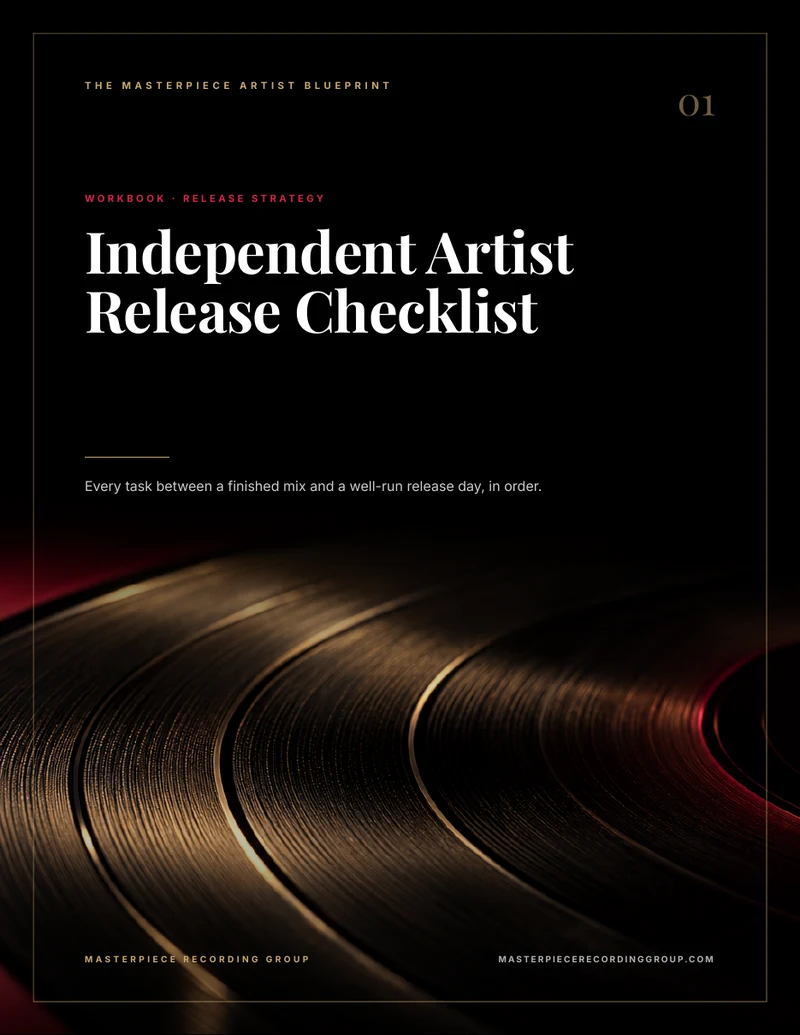 Independent Artist Release Checklist workbook cover