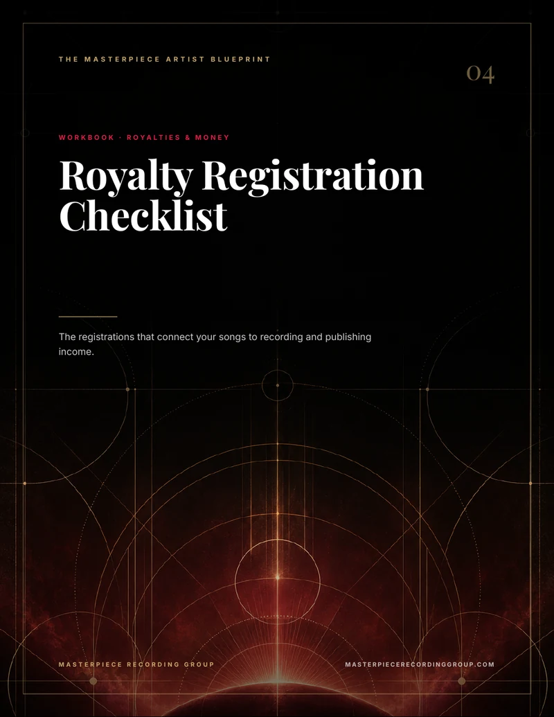 Royalty Registration Checklist workbook cover