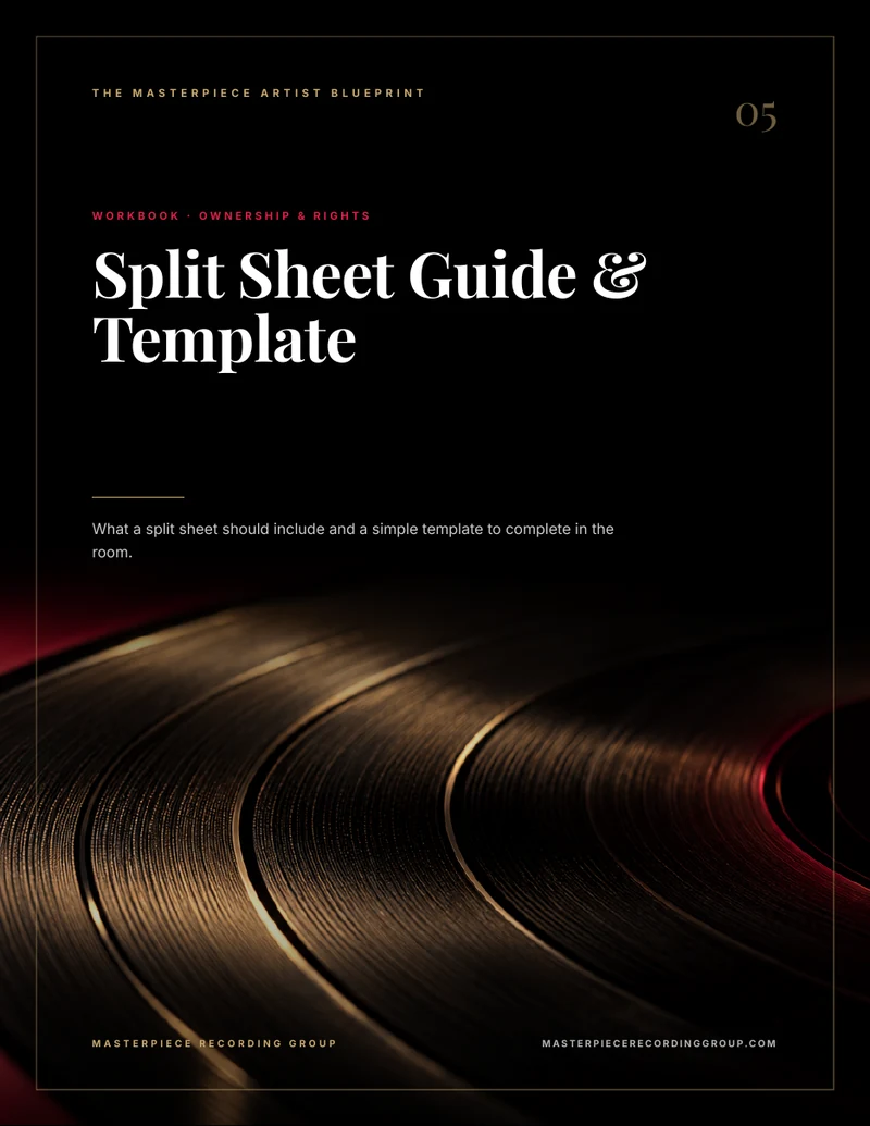 Split Sheet Guide & Template workbook cover